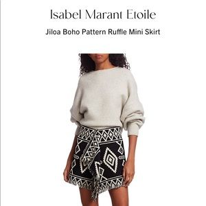 Isabel Marant 
Jiloa Boho Pattern Ruffle Skirt